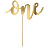 PARTY DECO topper za torto one, zlat, 19 cm | Shoptok.si