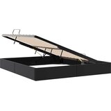Krevet s od storage s pohranom Crna 193 x 203 cm Umjetna koža | shoptok.hr