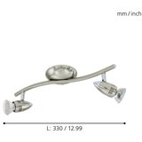 Eglo Magnum-led spot/2, led gu10 2x3w, 2x240lm, nikl-Mat/hrom, | Eponuda.com