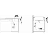 Blanco sudoper SONA 45 S SILGRANIT CRNA, bez dalj. upr. | shoptok.hr