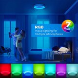 Matane 28 cm RGB LED stropna svetilka z daljincem | Shoptok.si