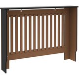  Pokrov za radijator crni 112 x 19 x 81,5 cm konstruirano drvo | shoptok.hr