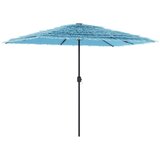  Vrtni suncobran s čeličnom šipkom plavi 300 x 200 x 250 cm | Eponuda.com