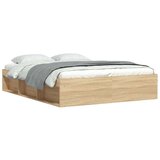vidaXL Posteljni okvir sonoma hrast 140x190 cm | Shoptok.si