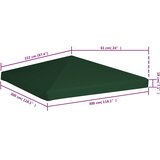  Pokrov za sjenicu 310 g/m² 3 x 3 m zeleni | shoptok.hr