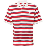Nike Sportswear Majica 'CLUB' svijetlobež / mornarsko plava / crvena / bijela