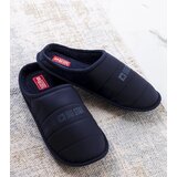 Big Star Navy blue insulated men's slippers | shoptok.hr