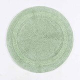 HOMESCAPES kopalniška preproga rond iz bombaža, 80 cm - žajbljevo zelena, (5000161221) | Shoptok.si