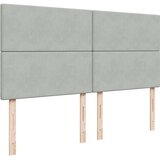 vidaXL Krevet s oprugama i madracem svjetlosivi 180x200 cm baršunasti | shoptok.hr