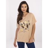 Calimera Blouse-CLM-BZ-1701.81-camel | Shoptok.si