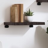 vidaXL Zidna polica tamnosmeđa 40x30x(2-4) cm od obrađene hrastovine | shoptok.hr