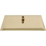  Glava za tuš od nehrđajućeg čelika 50 x 50 cm četvrtasta zlatna | shoptok.hr
