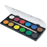 Boja vodena fi 30mm 12 plus kist faber castell 125012 blister | Shoptok.si