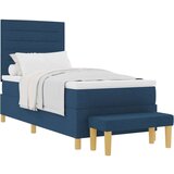  posteljni okvir z vzmetnico Set 2 Modra Tkanina 100 x 200 cm, (22067263) | Shoptok.si