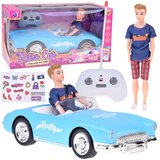 Retro kabriolet na daljinsko upravljanje s lutkom vozačicom, svjetla i glazba Cijene