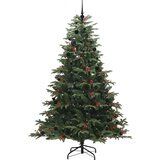 vidaXL Umestno božično drevo Zelena 240 cm PVC, kovina in plastika | Shoptok.si