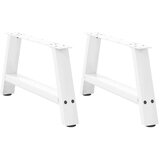  Noge za klubsko mizico v obliki črke A, 2 kosa, bele, 70 x (30-31) cm, jeklo, (22124027) | Shoptok.si
