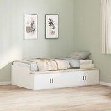  Krevetna konstrukcija Bijelo 100 x 200 cm Konstruirano drvo | shoptok.hr