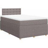  Krevet s oprugama i madracem smeđesivi 120 x 190 cm od tkanine | shoptok.hr