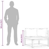 Modularna kutna sofa i tamnosivi jastuci masivno bagremovo drvo | shoptok.hr