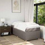 Krevet s oprugama i madracem smeđesivi 90x200 cm od tkanine | shoptok.hr
