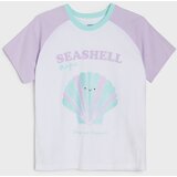 Sinsay Dvodijelna pamučna pidžama s natpisom Seashell | shoptok.hr