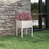  Vrtna sadilica bijela 50 x 50 x 70 cm od masivne borovine | shoptok.hr