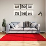 vidaXL Preproga s kratkimi vlakni mehka pralna rdeča 160x160 cm Cene