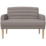  Ljubavni kauč s gumbima Sivosmeđa 116 x 67 x 80 cm Tkanina | shoptok.hr