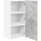 vidaXL Viseča omarica s polico Riga Beton sivo in bela 40 x 31 x 80 cm | Shoptok.si