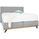 Hom`in POSTELJA BOXSPRING x , tekstil, leseni material siva Cene