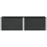 Povišena vrtna gredica Crna 200 x 100 x 54 cm | shoptok.hr