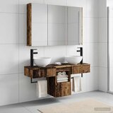  Set ormarića za kupaonicu 4 kom. Staro drvo Konstruirano drvo | shoptok.hr