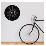 WALLXPERT dekorativni metalni zidni sat hati black | ePonuda.com