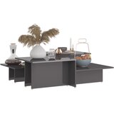  Stolići za kavu 2 kom sjajni sivi 111,5x50x33 konstruirano drvo | Eponuda.com