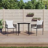 Maison Chic Vrtni stoli - Stol za vrt z blazinami 2 kosa rjavi 54x61x83 cm poli ratan JS2147, (21876685) | Shoptok.si
