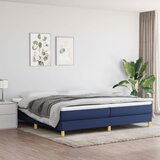 The Living Store Box spring postelja z vzmetnico moder 200x200 cm blago - Box Spring Postelja, (21514214) | Shoptok.si