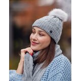 Vuch Set pletene kape i &amp;scaron;ala Sheron Grey, &amp;scaron;al 31 x 178 cm Slike