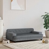  Krevet za pse tamnosivi 90 x 53 x 30 cm baršunasti | shoptok.hr