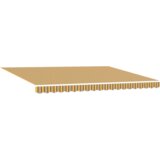 vidaXL Samodejna Retraktibilna Tenda Črno-Rumena 450x300 cm | Shoptok.si