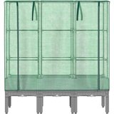  Povišena gredica s pokrovom za staklenik 120 x 40 x 140 cm | Eponuda.com