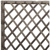  Vrtni saksija s rešetkom Siva 70 x 30 x 135 cm poliratan | shoptok.hr