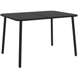 vidaXL Vrtna miza antracitna 110x80x71 cm jeklo, (20665466) Cene