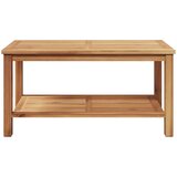 Kava Stol s pohranom Smeđa 90 x 50 x 45 cm Čvrsto teak drvo | shoptok.hr
