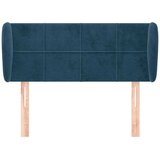  Uzglavlje s ušima tamnoplavo 103x23x78/88 cm baršunasto | shoptok.hr