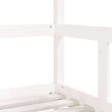  Otroški posteljni okvir bel 70x140 cm trdna borovina, (20787635) | Shoptok.si
