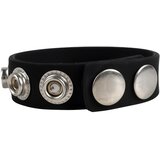 Pulselock Forge - podesivi silikonski erekcijski prsten s drukerom (crni) - 228 mm | shoptok.hr