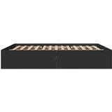  Okvir za krevet crni 150x200 cm konstruirano drvo | shoptok.hr
