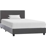 vidaXL Posteljni okvir sivo umetno usnje 100x200 cm | Shoptok.si
