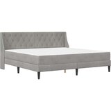  Okvir kreveta s madracem Zidne 2 pcs Svijetlo siva Baršun - Svjetlosiva 200 x 200 cm | shoptok.hr